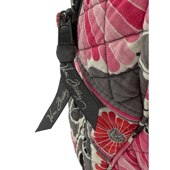 Vera Bradley Quilted Floral Duffle Bag With Black & Red Straps - Picture 2 of 9